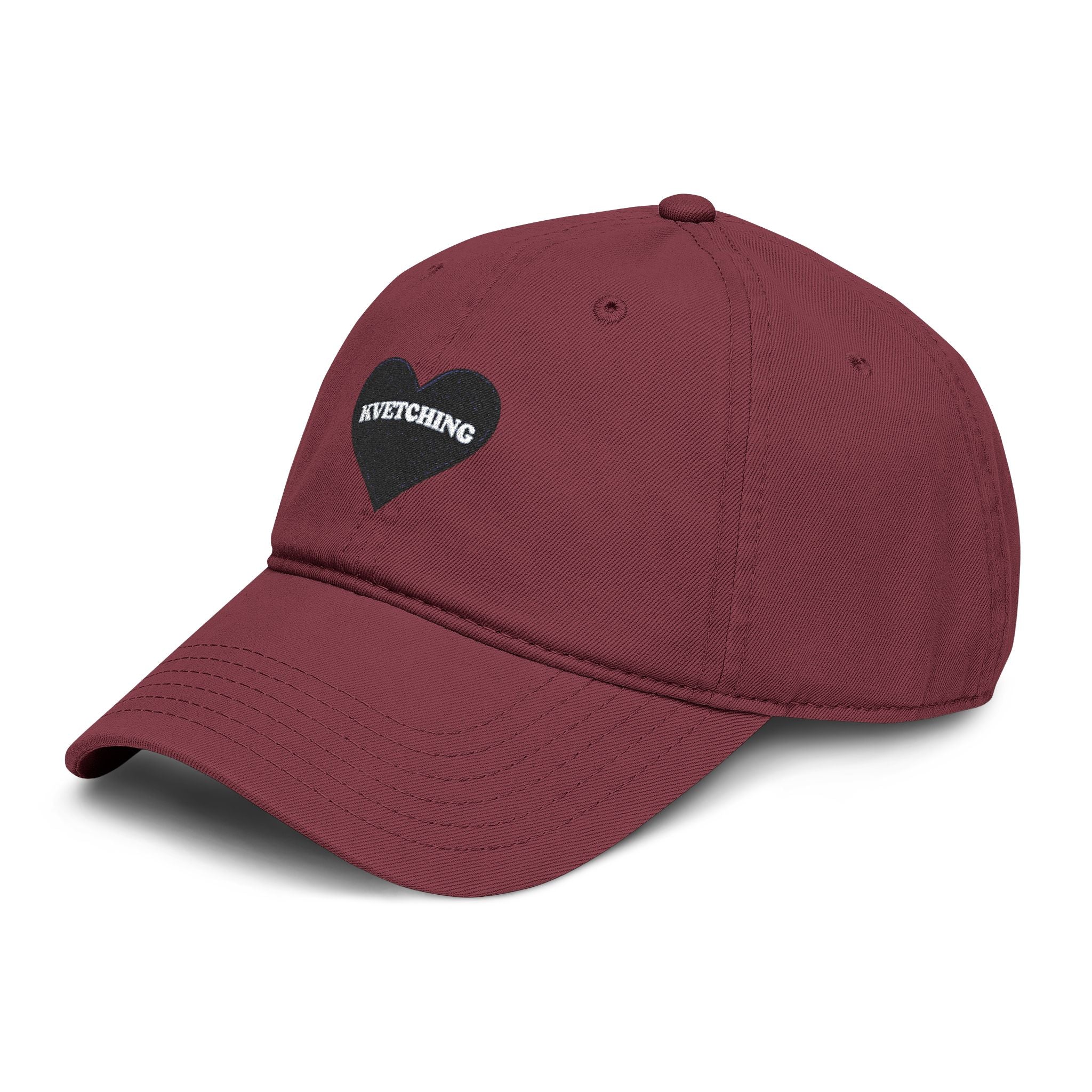 KVETCHING Heart Washed Baseball Cap