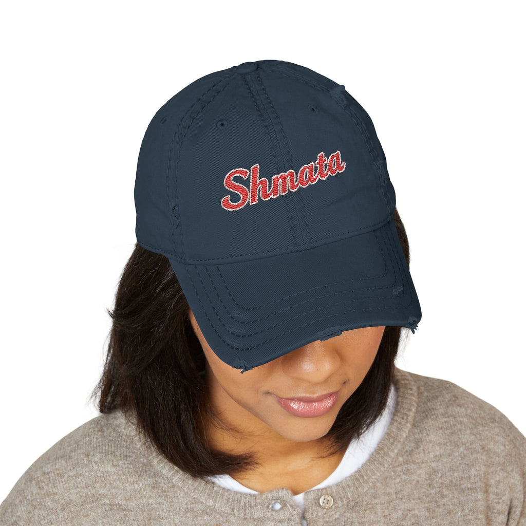 Distressed Shmata Dad Hat