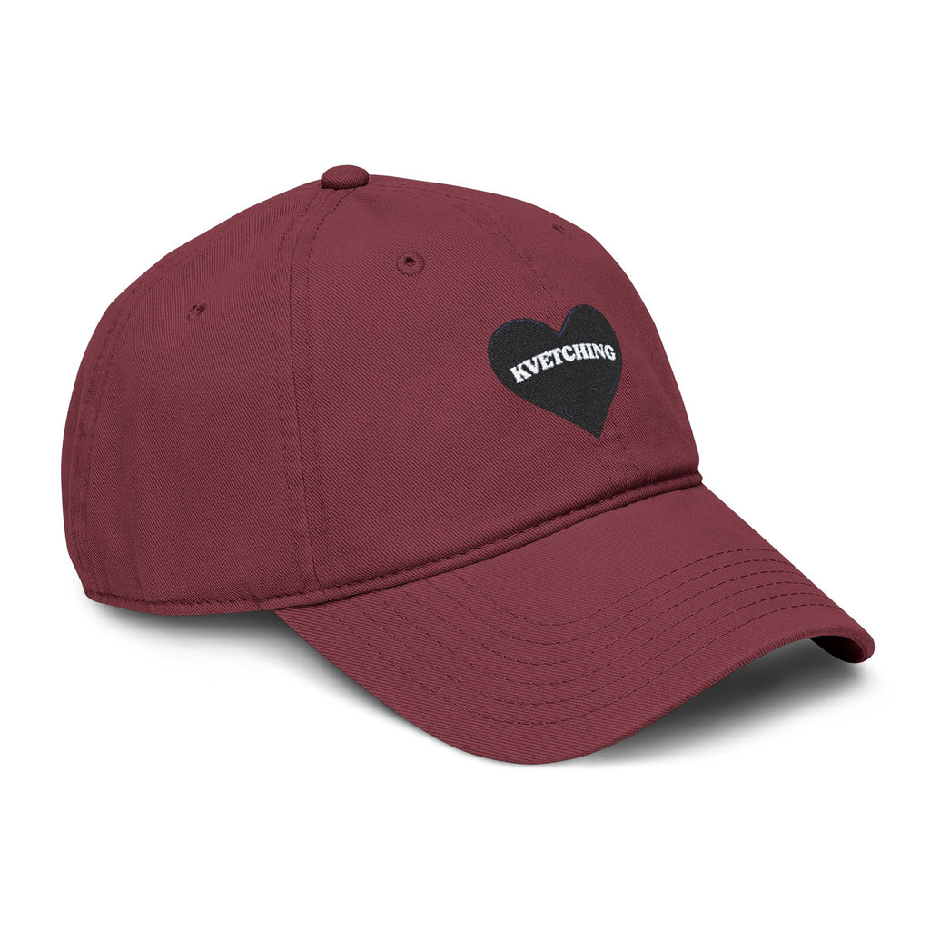 KVETCHING Heart Washed Baseball Cap