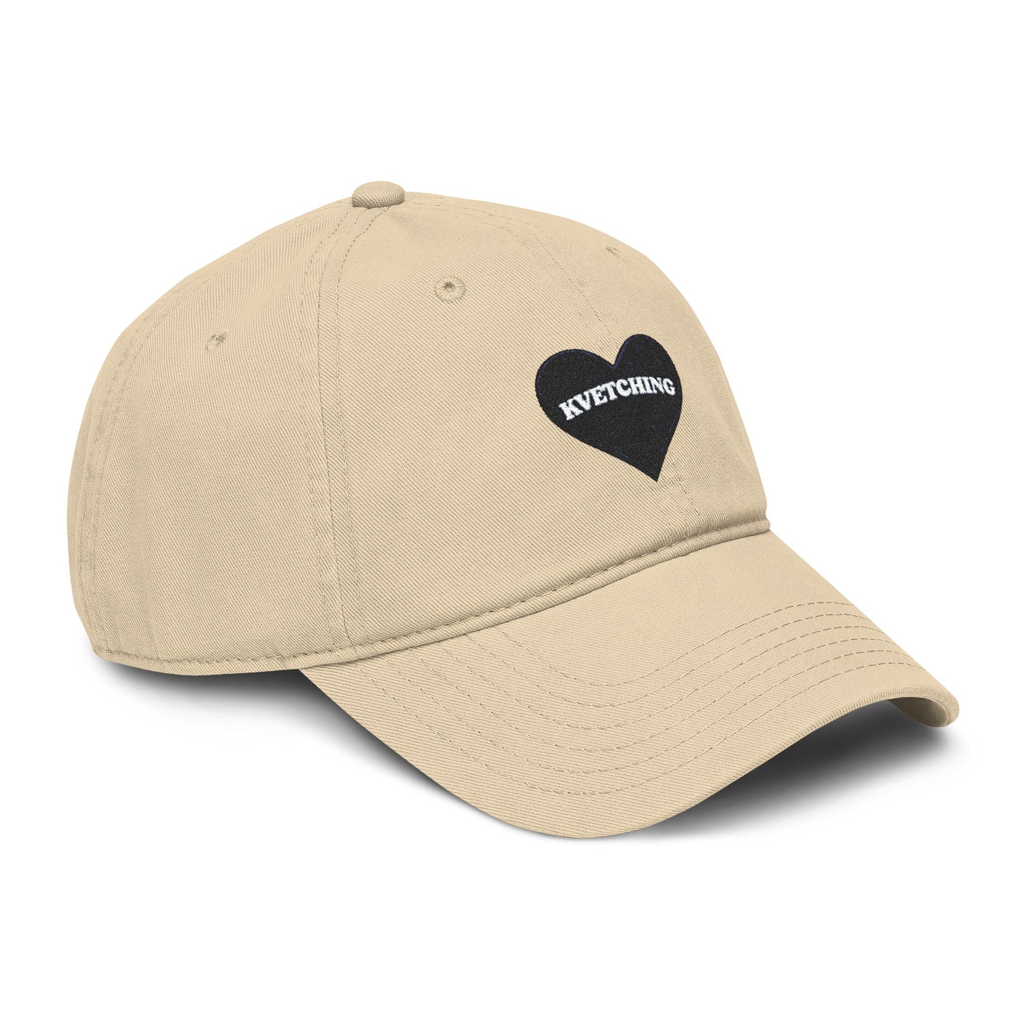 KVETCHING Heart Washed Baseball Cap