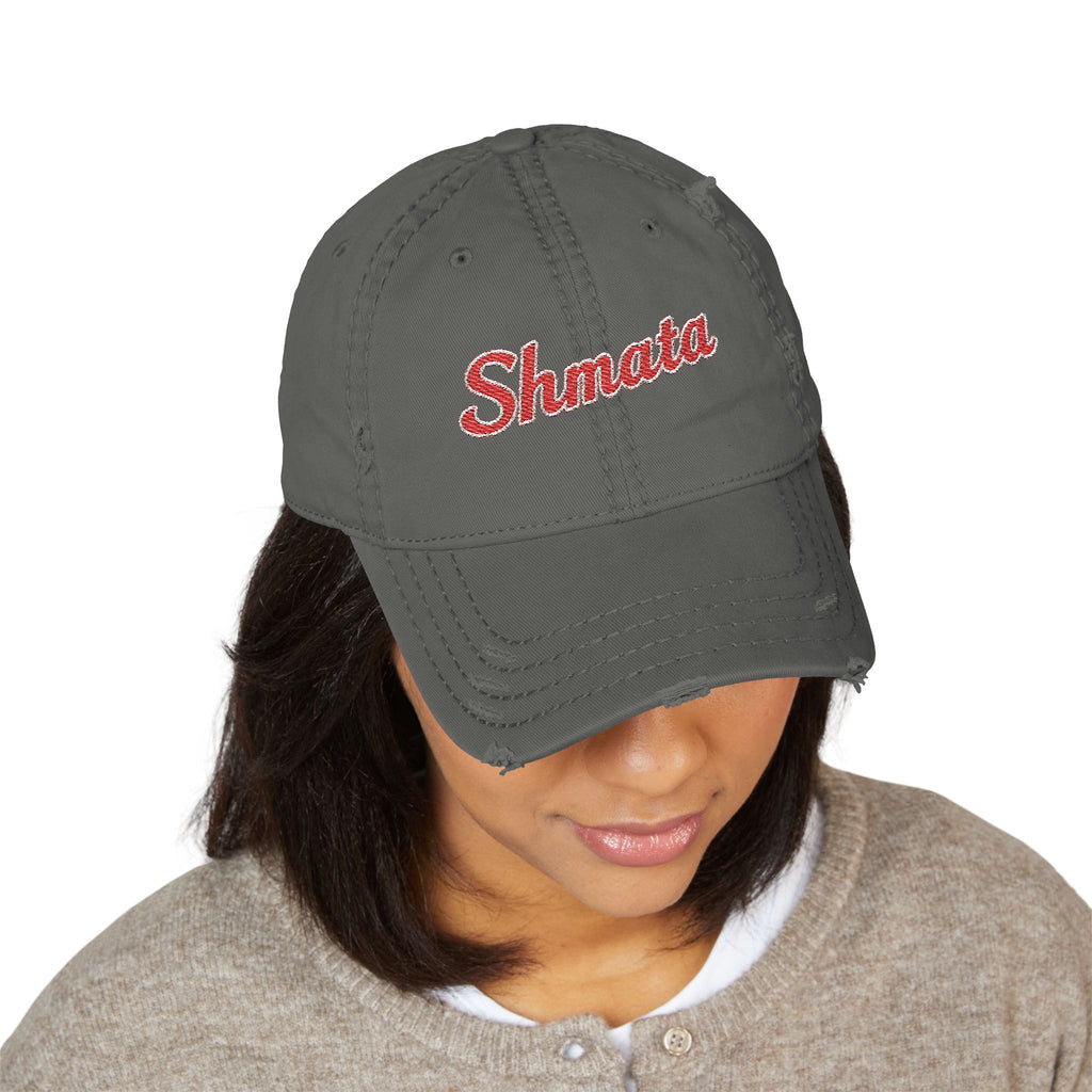 Distressed Shmata Dad Hat
