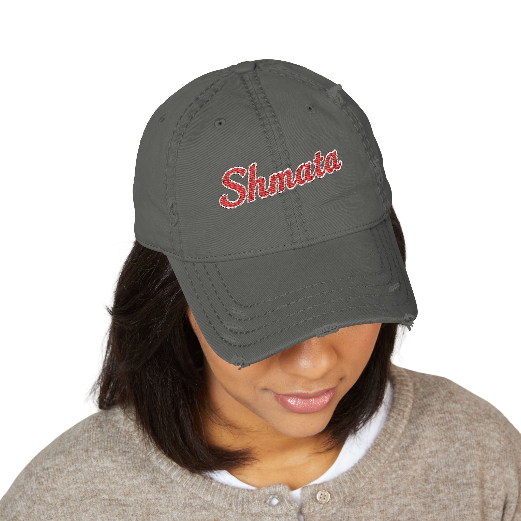 Distressed Shmata Dad Hat