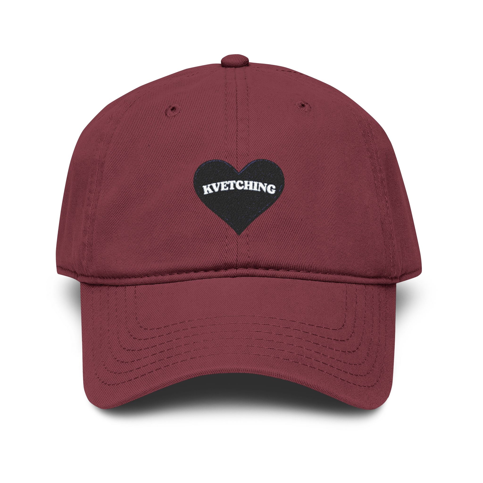 KVETCHING Heart Washed Baseball Cap