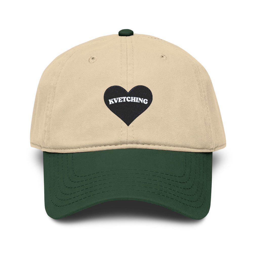 KVETCHING Heart Washed Baseball Cap