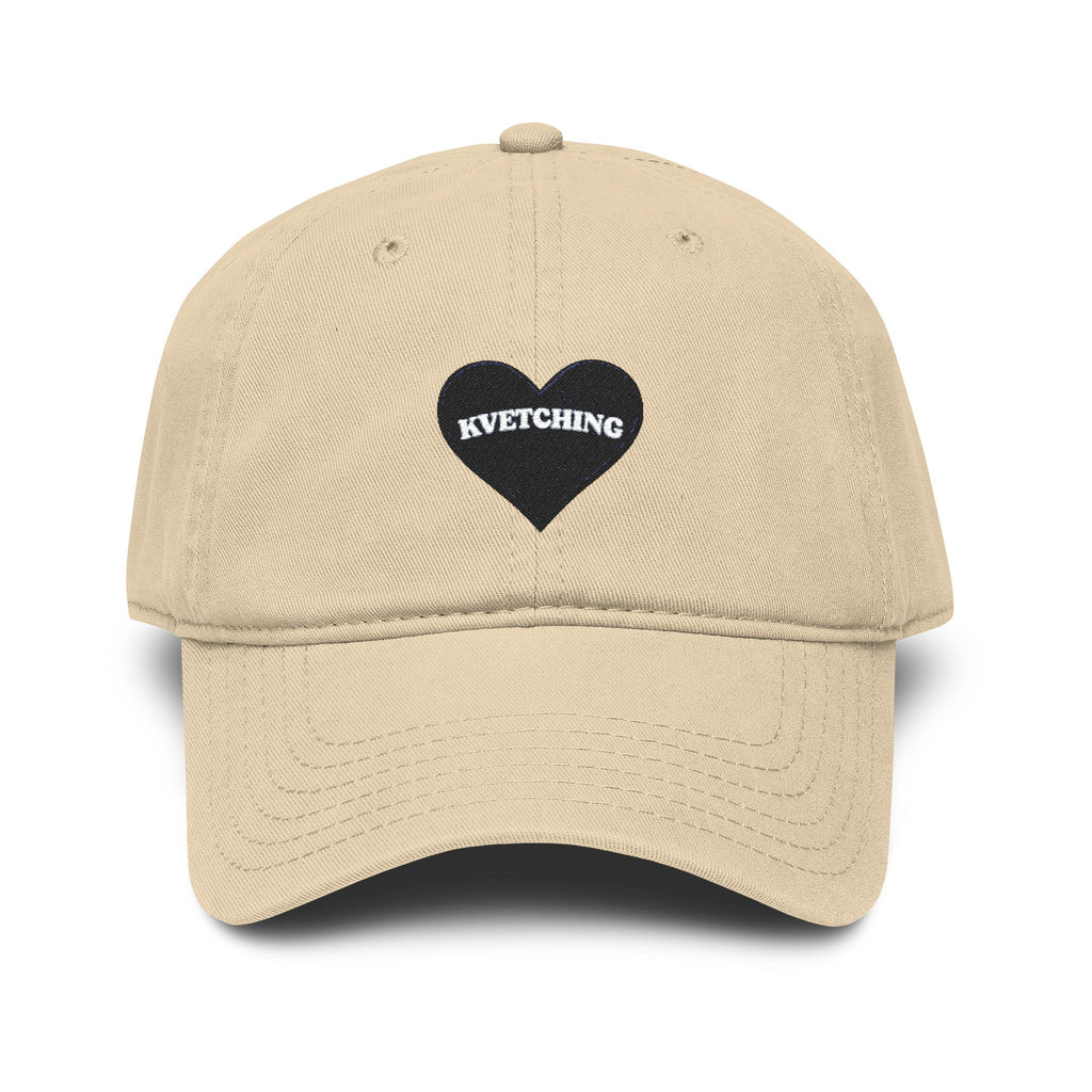 KVETCHING Heart Washed Baseball Cap