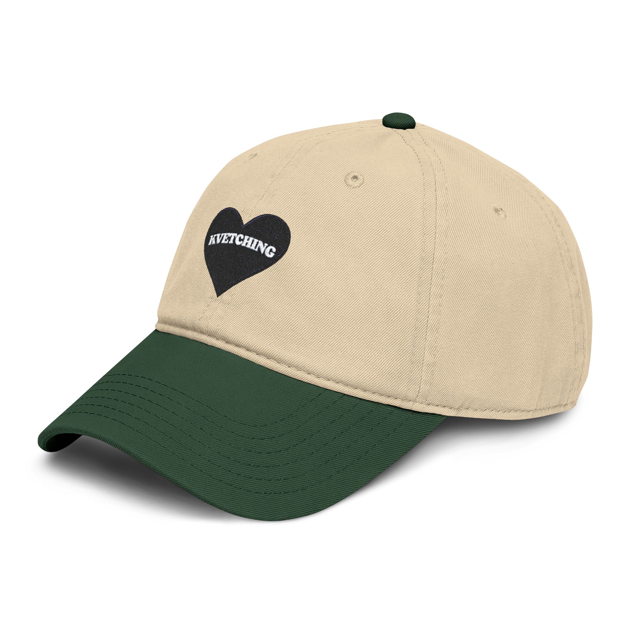 KVETCHING Heart Washed Baseball Cap